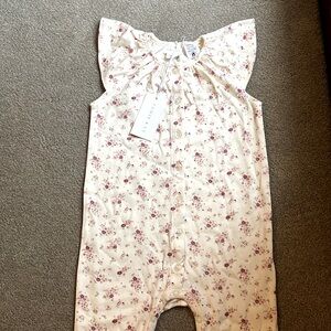 Jamie Kay 2T Organic Cotton Lane Onepiece - Forget Me Not Playsuit